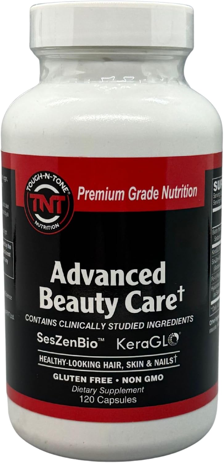 TOUGH-N-TONE Advanced Beauty Care – Vegan Biotin with SesZen-Bio®, KeraGLO® Keratin, Fo-Ti & Hyaluronic Acid – Hair, Skin & – Image 7