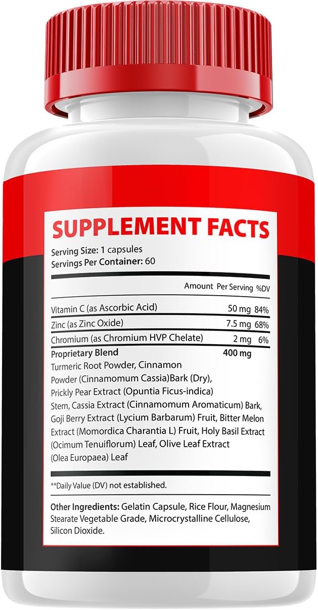 Glycowize Capsules – All Natural Dietary Supplement (5 Pack, 300 Capsules) - görsel 6