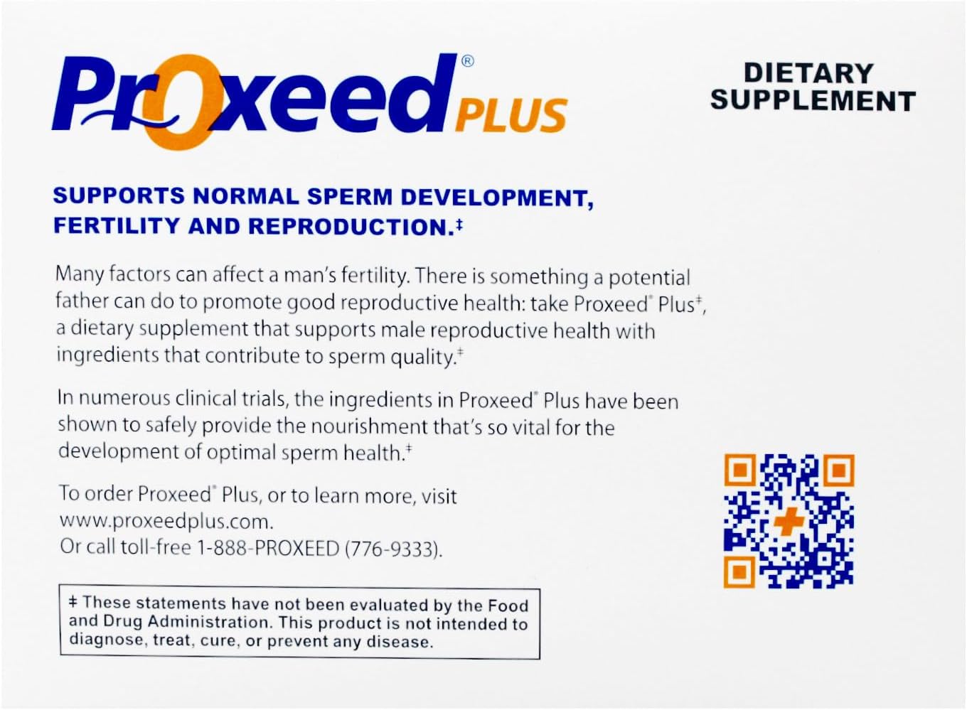 Proxeed Plus Dietary Supplement – Supports Normal Sperm Development and Fertility, 30 Packets - görsel 4