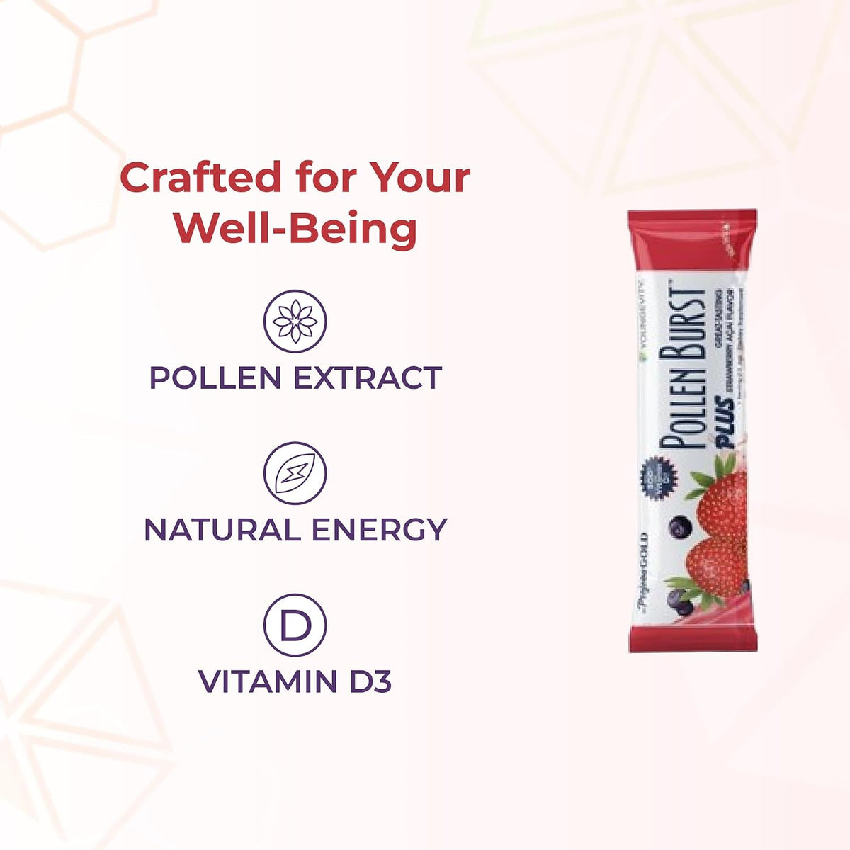 Youngevity Pollen Burst Energy Drink - – Flower Pollen Extract: A nutrient-rich source of amino acids, enzymes, – Image 5