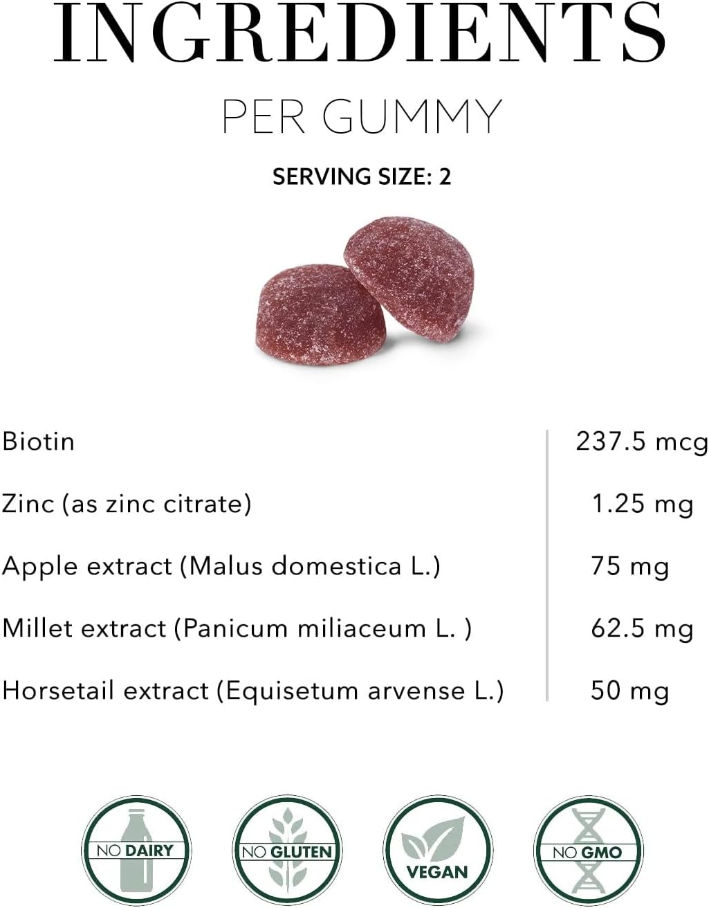 NEW NORDIC Hair Volume Daily Biotin Support Gummies - görsel 4