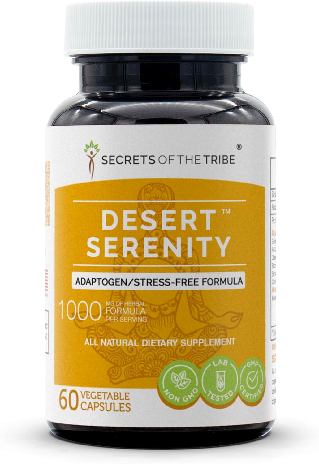 Secrets of the Tribe Desert Serenity – Adaptogen Stress-Free Herbal Supplement (60 Capsules) - görsel 1