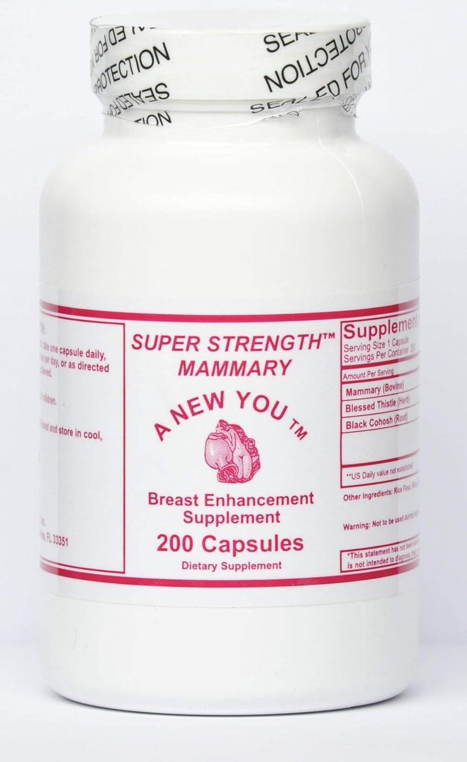 Super Strength Mammary Glandular Formula - 200 Capsules - görsel 1