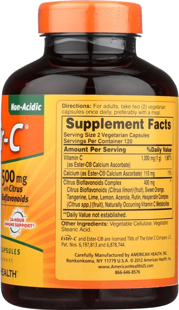 Ester-C 500 With Citrus Bioflavonoids; Vegetarian - görsel 4