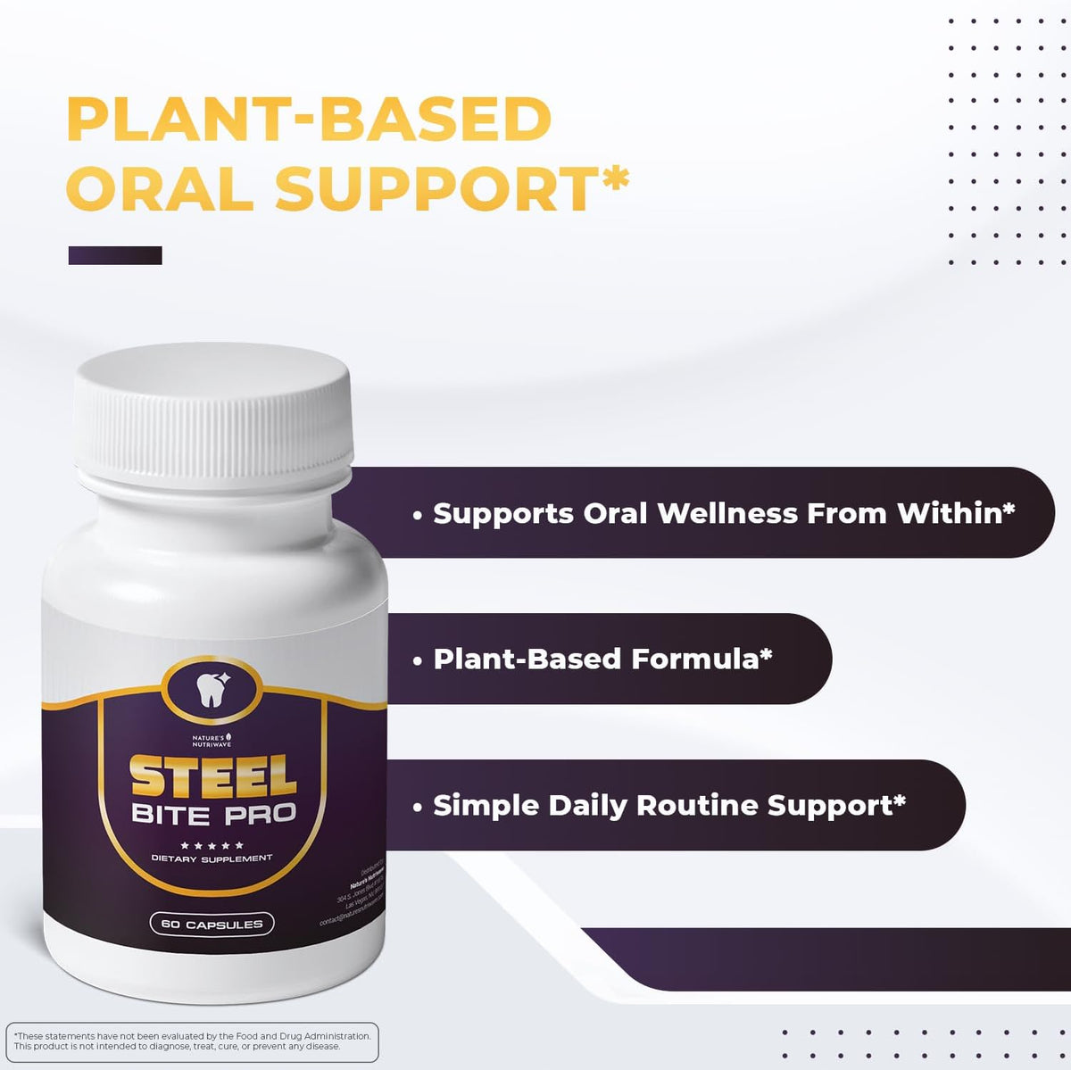 Steel Bite Pro - 23 Plant-Based Ingredients – Turmeric: Known for its antioxidant properties and traditional use – Image 2