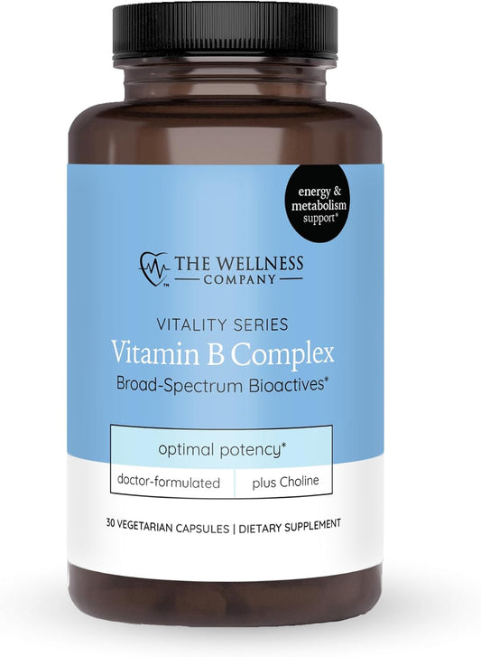 The Wellbeing Company Vitamin B Complex – – B1 (Thiamine) – Supports carbohydrate metabolism and nerve function. – Image 1
