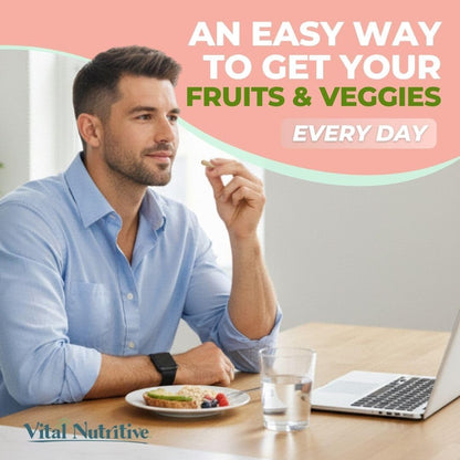 Vital Super Fruits & Veggies – Daily – Active adults needing extra energy and immune support. – Image 2