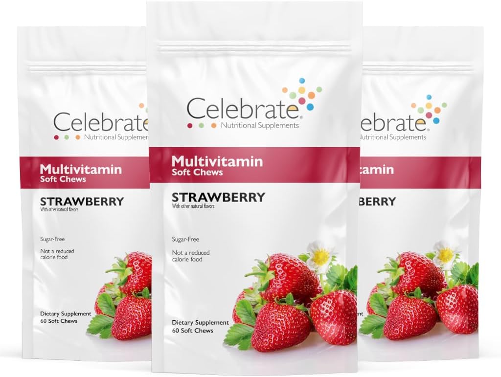 Celebrate Vitamins Bariatric Multivitamin Soft Chews - Berry (180 Count) - görsel 8