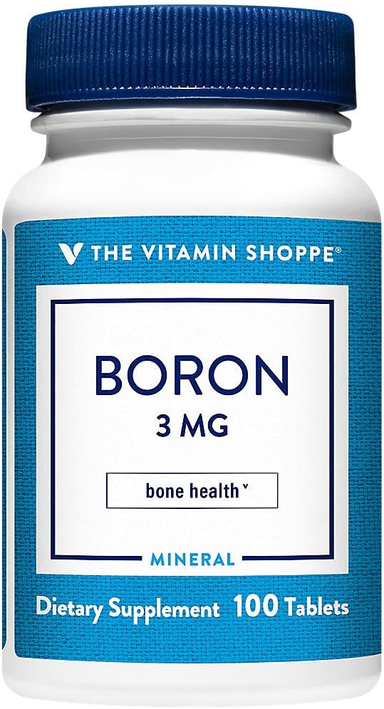 The Vitamin Shoppe Boron 3mg, Well Absorbed Form Chelated (100 Tablets) - görsel 1