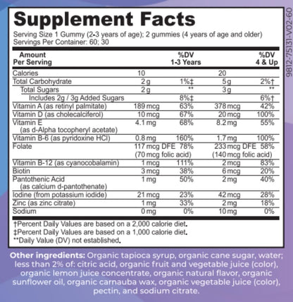 Baby Blues Complete Kids Multivitamin Gummies
