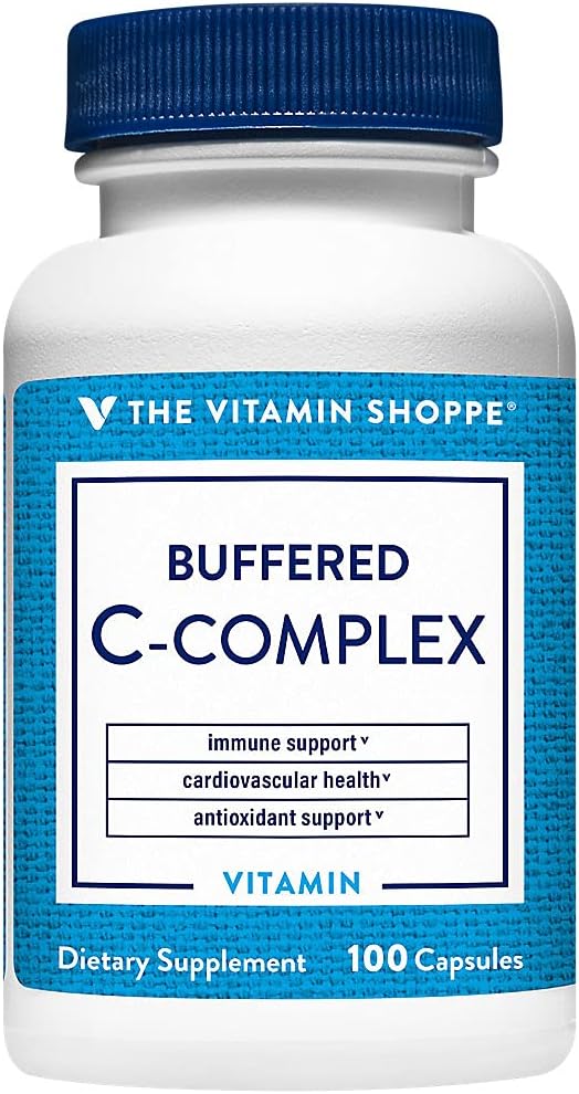 The Vitamin Shoppe Buffered C-Complex – Antioxidant Immune Support (100 Capsules) – Image 1