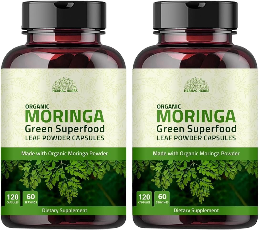 Organic Moringa Capsules 1000mg – 120 Capsules - görsel 8