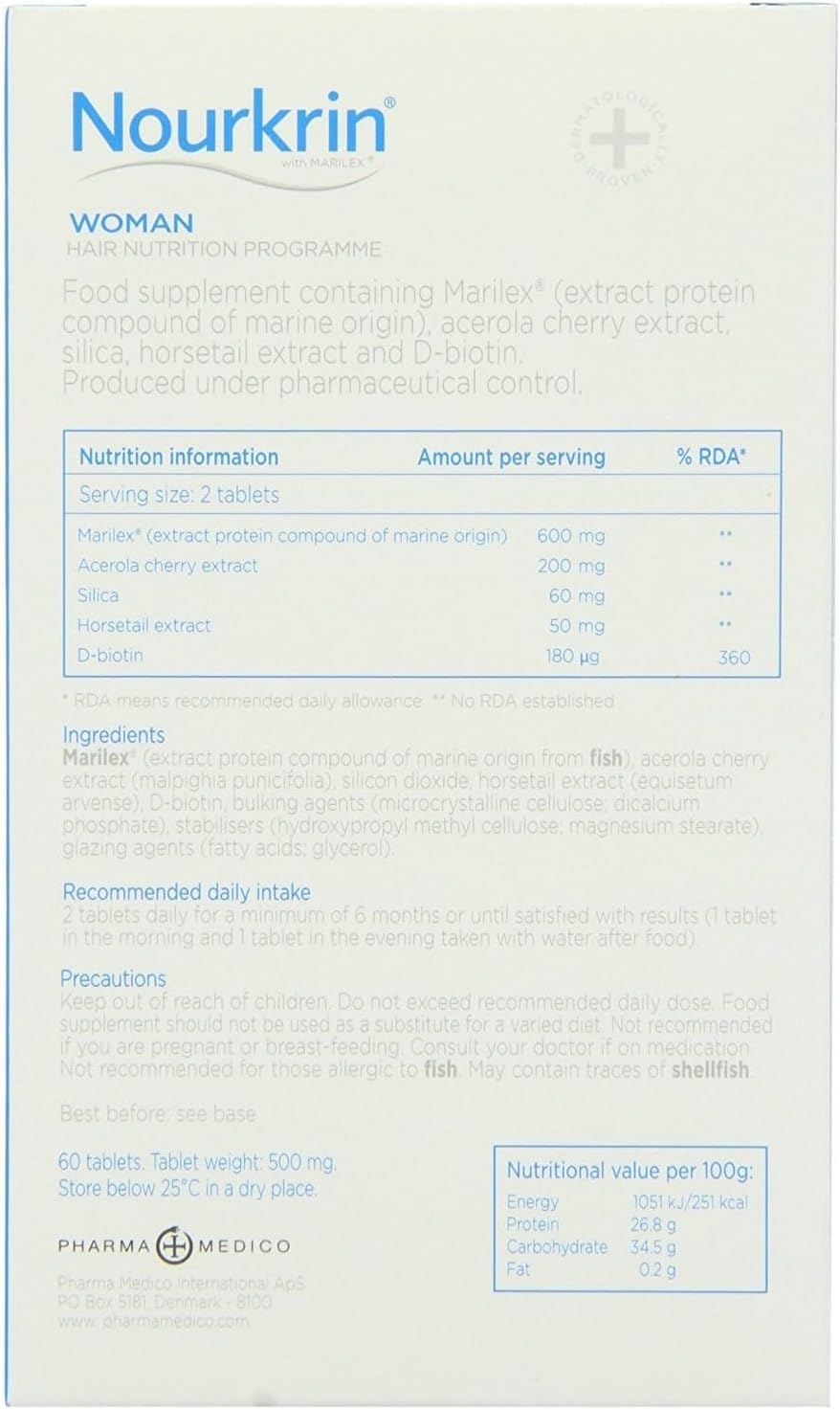 (2 Pack) - Nourkrin Woman - 60 Tablets - görsel 2