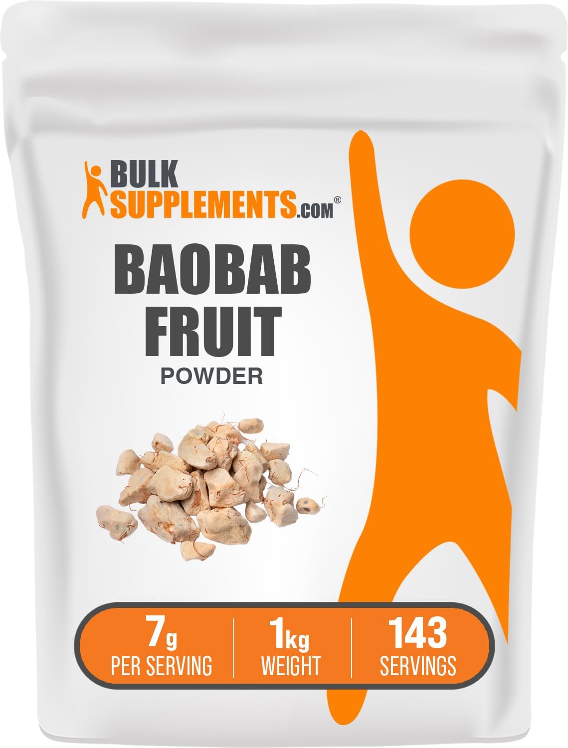 BulkSupplements Baobab Fruit Powder - 1 kg - görsel 1