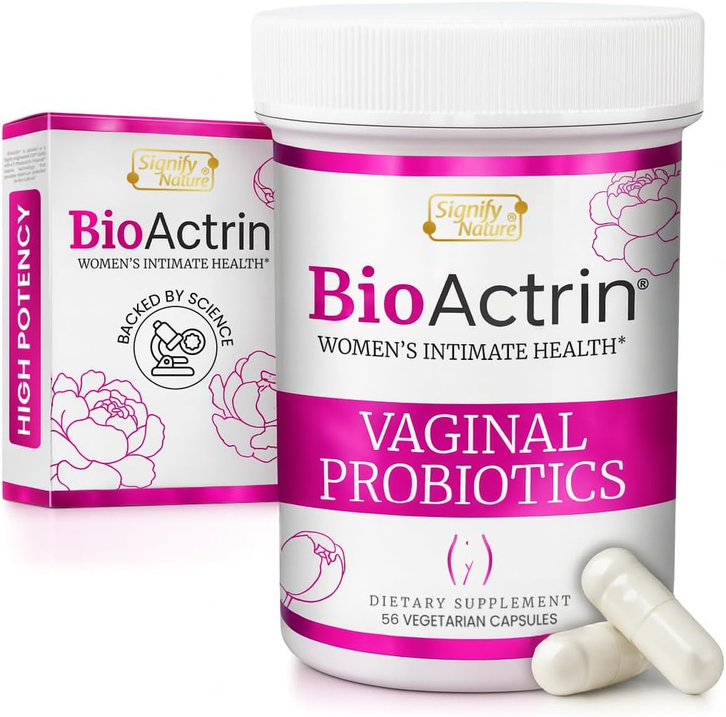 SIGNIFY NATURE Bioactrin Vaginal Probiotics – Bacterial Vaginosis & Yeast Infection Support – 28 Capsules - görsel 1