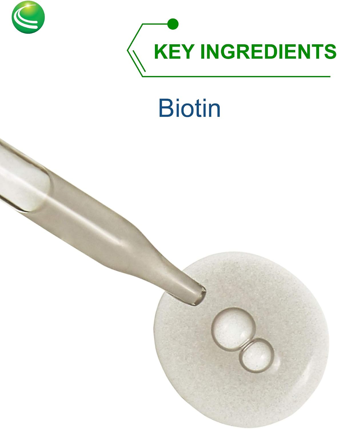Nutra BioGenesis Biotin 5000 Liquid Drops – 5000 mcg for Hair, Skin & Nails, 2 fl oz (59 mL) - görsel 3