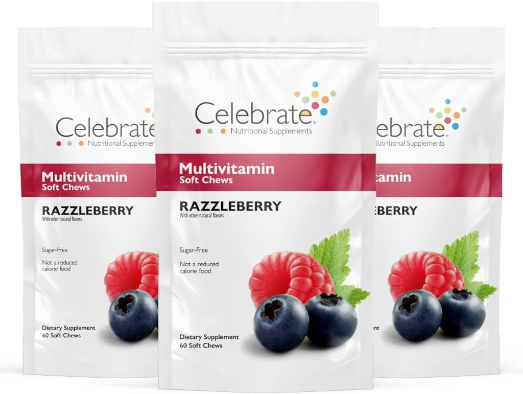 Celebrate Vitamins Bariatric Multivitamin Soft Chews - Strawberry (180ct) - görsel 9