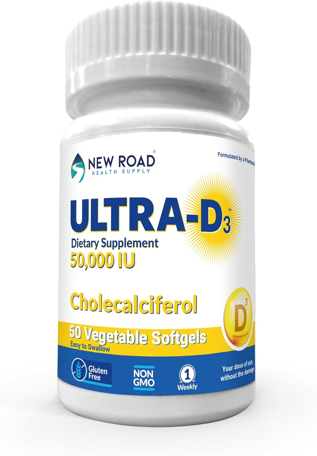 ULTRA-D3 Once-Weekly Vitamin D3 50,000 IU Soft-gels, 50 Count Bottle - görsel 1