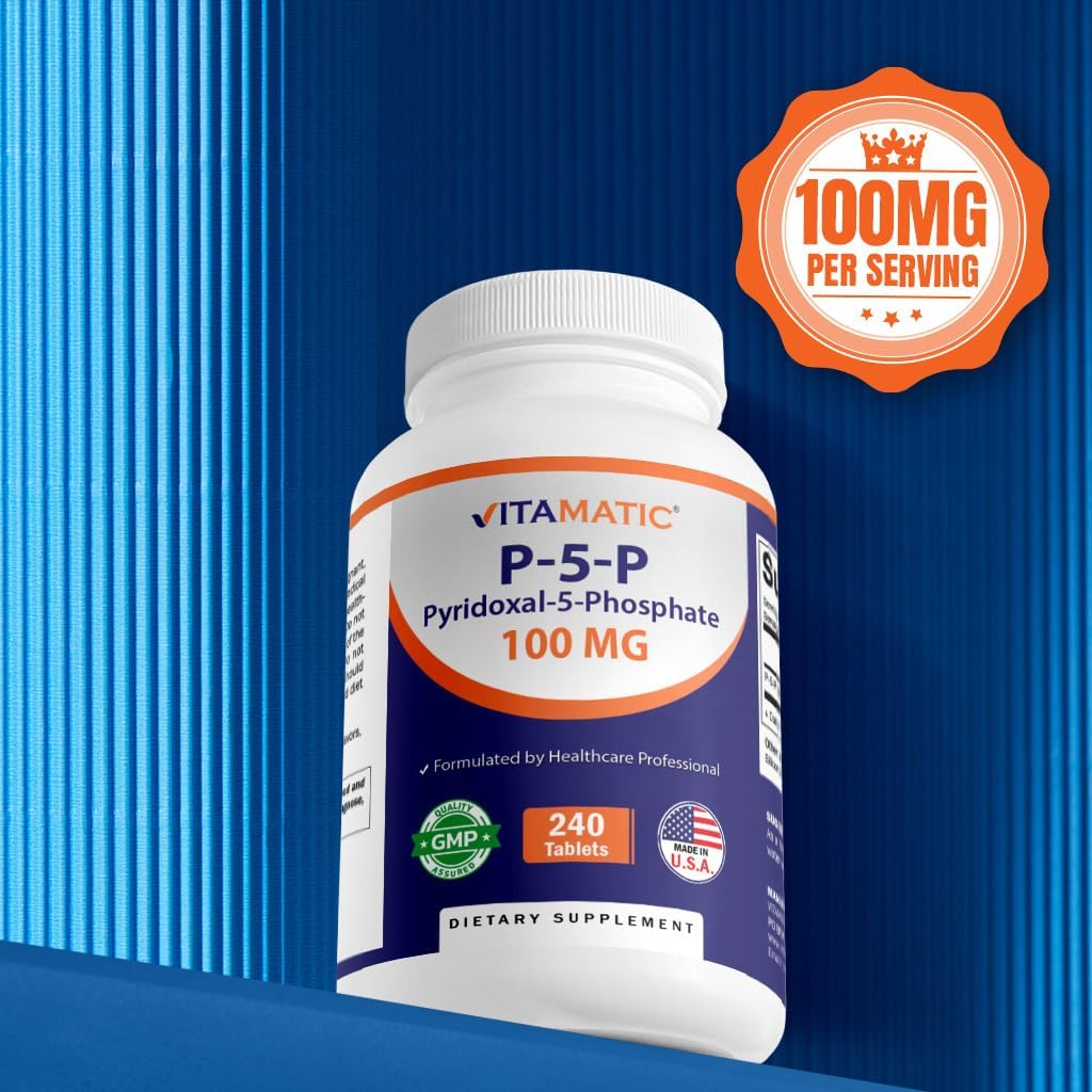 Vitamatic P5P 100 mg (Pyridoxal-5-Phosphate) – Energy Metabolism: P5P helps convert food into usable energy by – Image 5