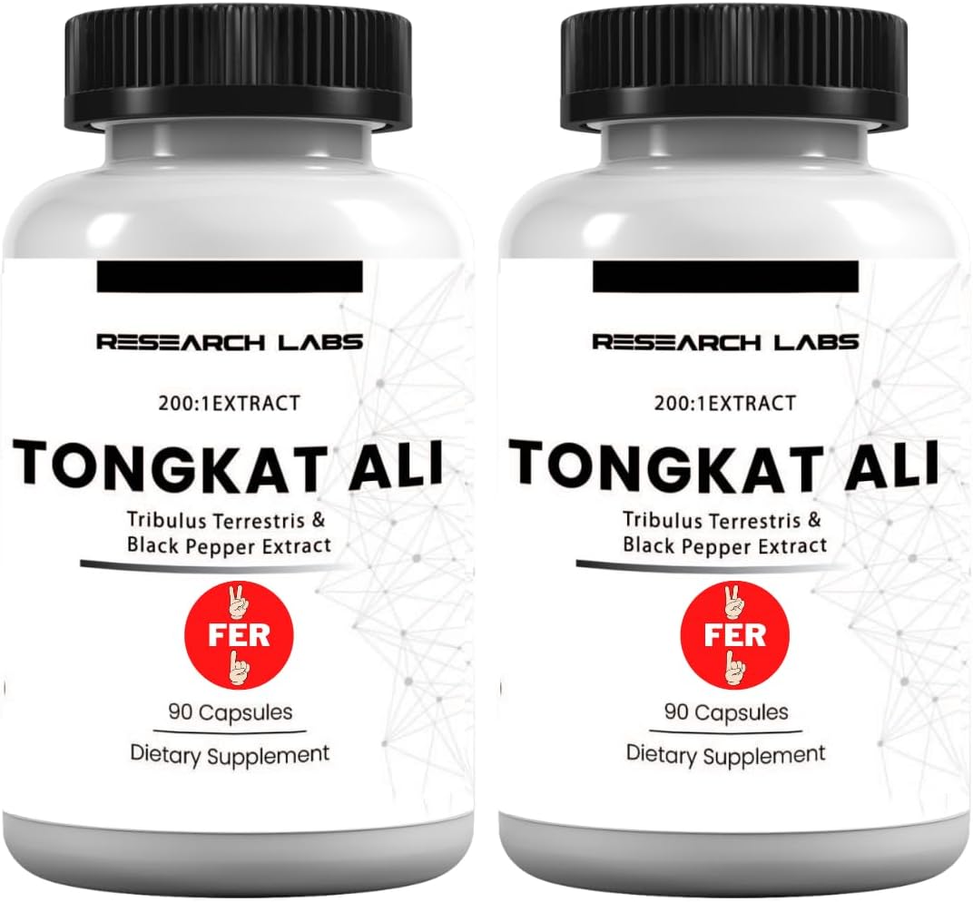 Research Labs Longjack Tongkat Ali 2 Pack Extract Capsules – Image 1