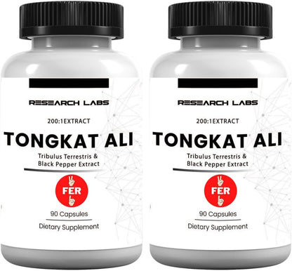 Research Labs Longjack Tongkat Ali 2 Pack Extract Capsules – Image 1