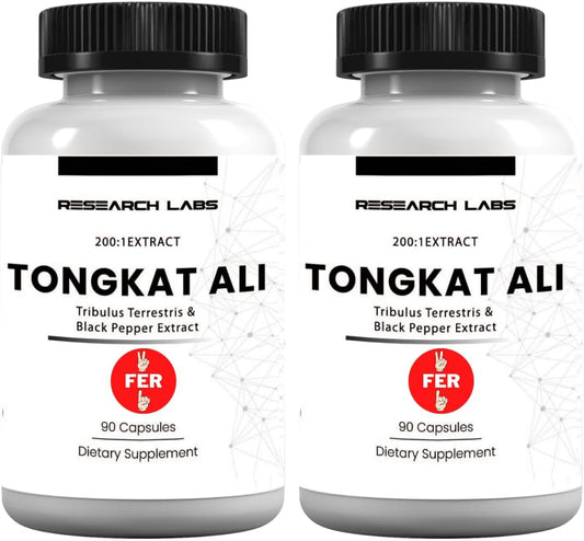 Research Labs Longjack Tongkat Ali 2 Pack Extract Capsules – Image 1