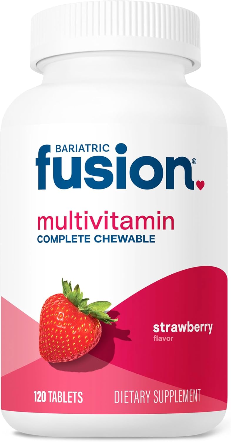 Bariatric Fusion Complete Chewable Multivitamin with Iron - Strawberry Flavour, 120 Tablets - görsel 1