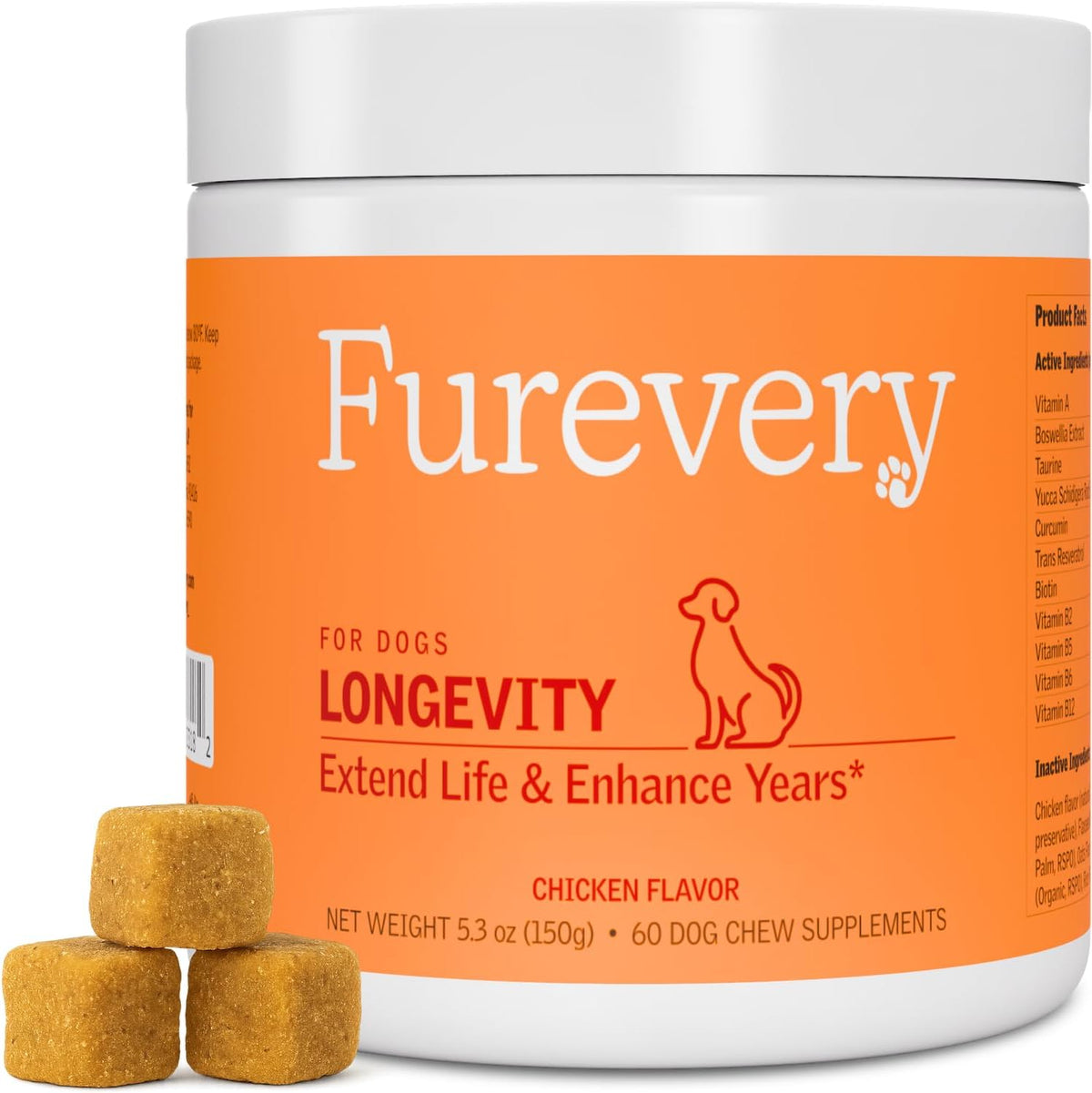 Furevery 11-in-1 Dog Multivitamin Chews – – Boswellia and Yucca Root: Traditionally used to support joint comfort – Image 1