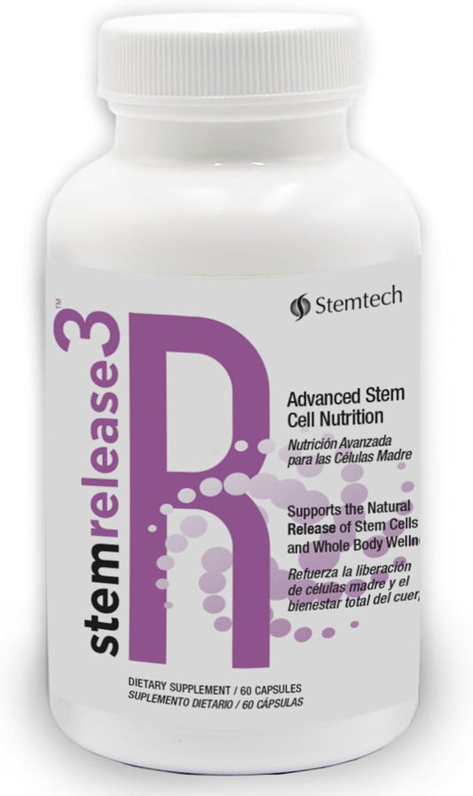 StemRelease3 Advanced Stem Cell Nutrition for Natural Renewal and Youthful Vitality, Exclusive Blend for Enhanced Telomere – Image 1