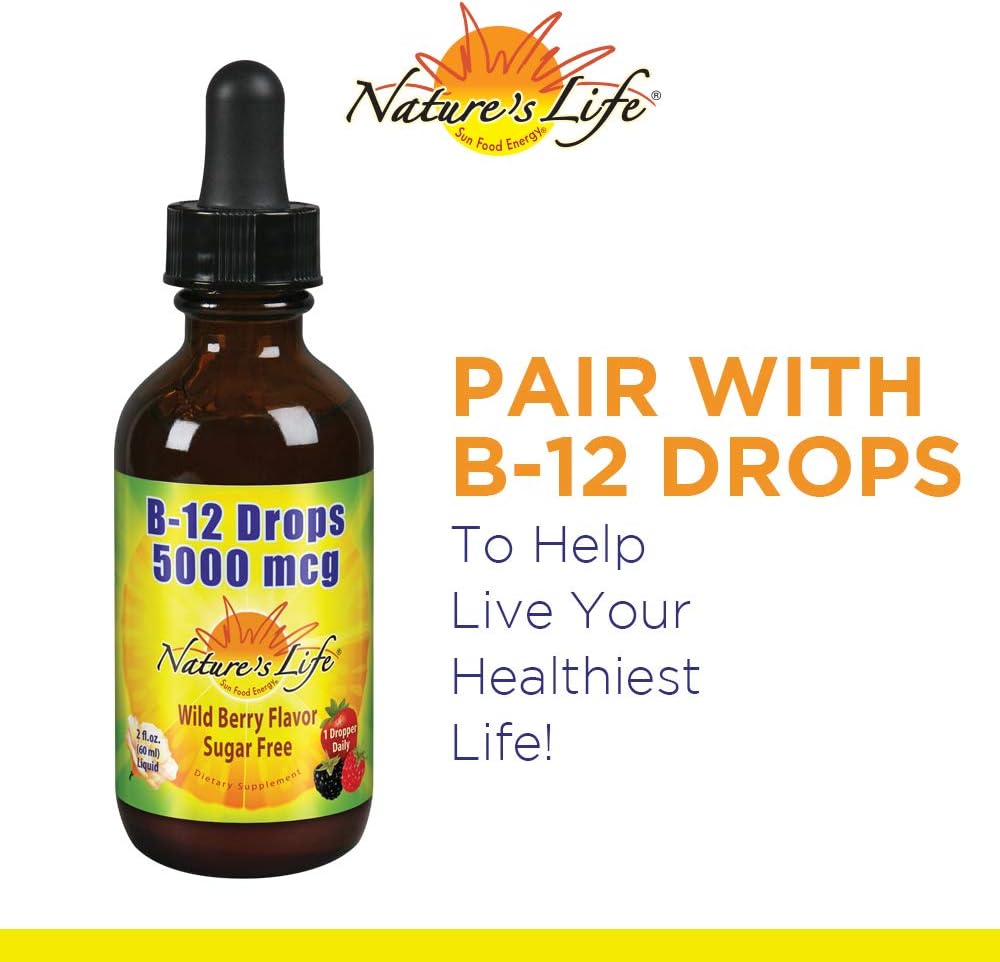 Nature's Life Drop of Sunshine Vitamin D-3 Drops in Organic Extra Virgin Olive Oil & Coconut Oil 5000 IU | Supports Strong Bones & Immune System | 2 oz - görsel 5