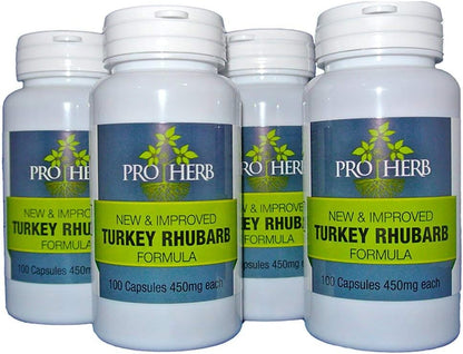 Pro Herb Turkey Rhubarb 450mg, 100 Capsules