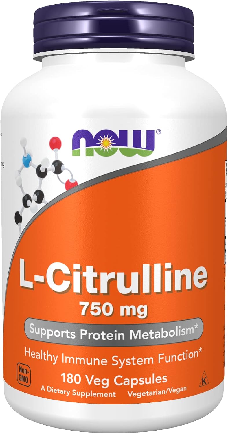 NOW Foods L-Citrulline 750 mg - 180 Capsules - görsel 1