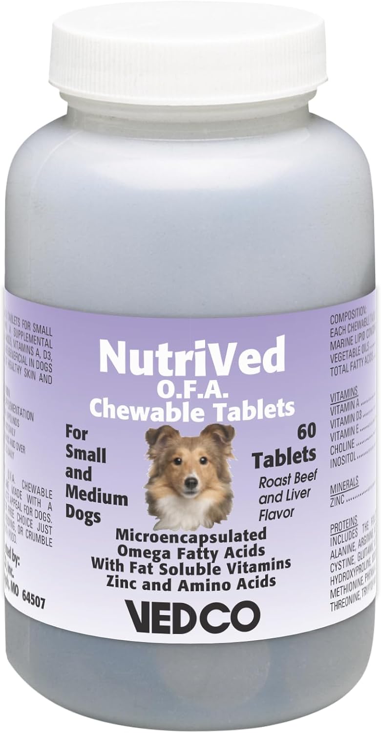 Vedco Nutrived O.F.A. Chewable Tablets for Large Dogs (60 Count) - görsel 2