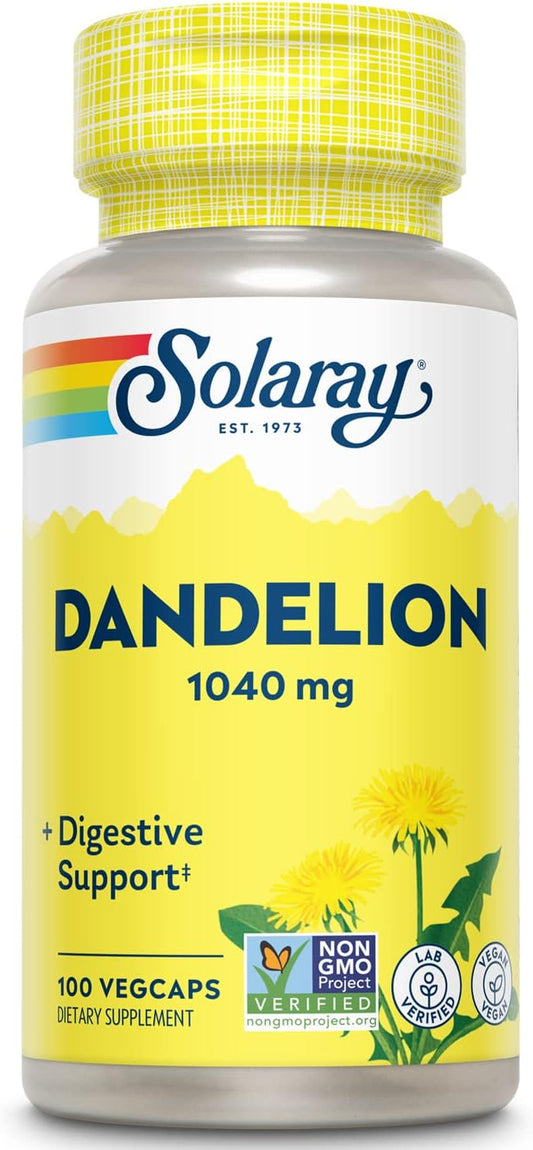 Solaray Dandelion Root Capsules - Non-GMO, – Liver and Kidney Support: May help support healthy liver and kidney – Image 1