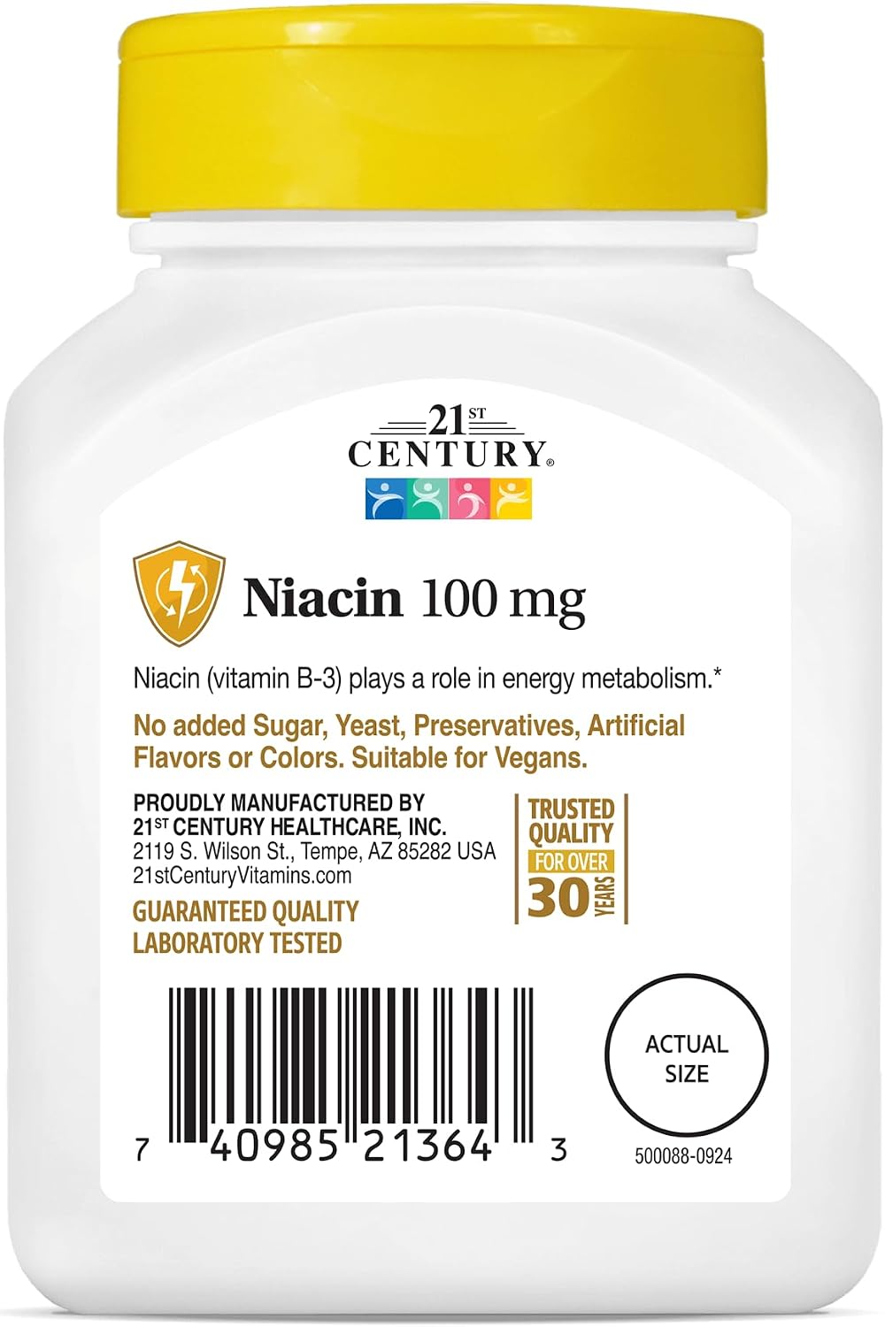 21st Century Niacin 100 mg Tablets, 110 Count – Image 3