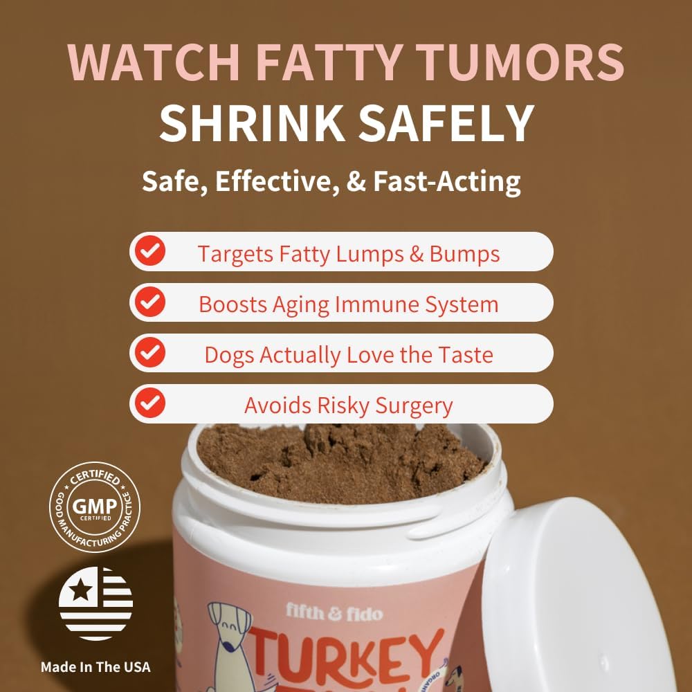 Fifth & Fido Turkey Tail Mushroom for Dogs – Immune Support & Lump Support with Probiotics – Dog Food Topper, 30 Servings - görsel 3