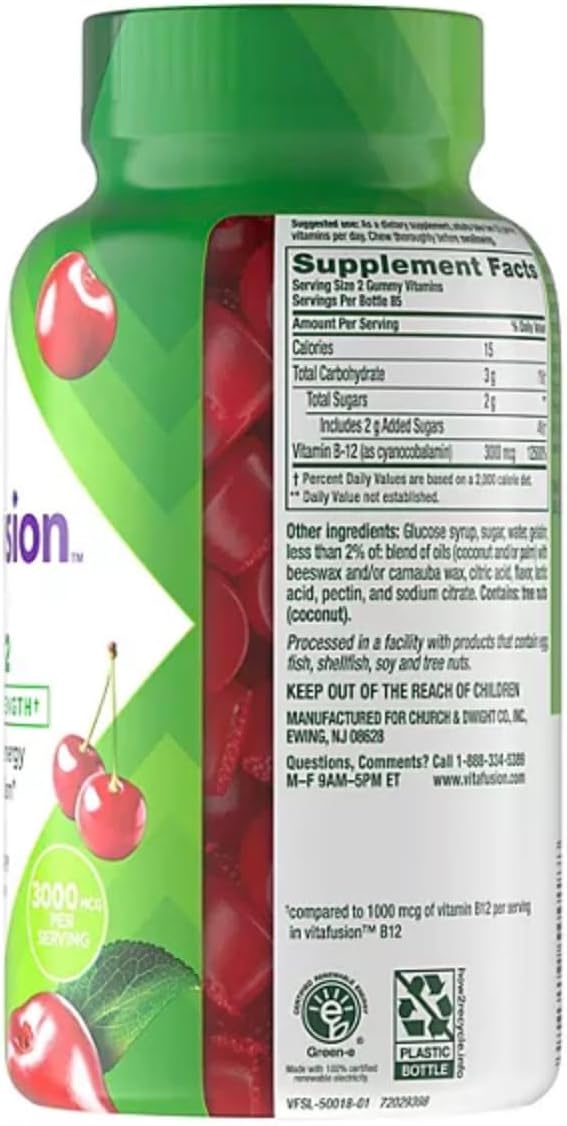 Vitamin B12 Extra Strength Gummy Vitamins - – Individuals with digestive disorders: Conditions like Crohn’s – Image 3