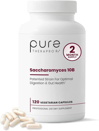 Pure Therapro Rx Saccharomyces Boulardii Probiotic – 10 Billion CFU, 240 Capsules