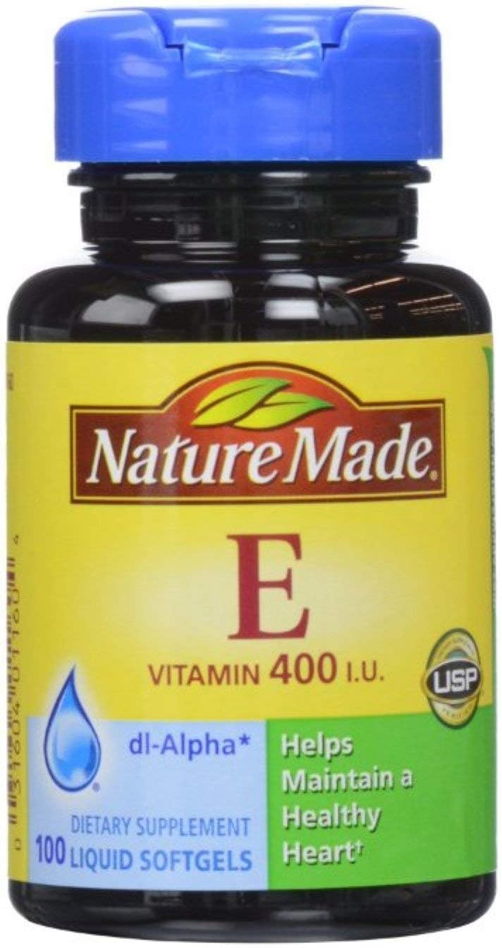 Nature Made dl-Alpha Vitamin E 400 IU Softgels 100 ea (Pack of 4) - görsel 1