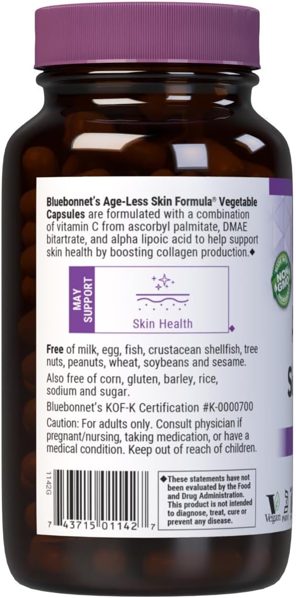 BlueBonnet Age-Less Skin Formula Capsules - 120 Count - görsel 3