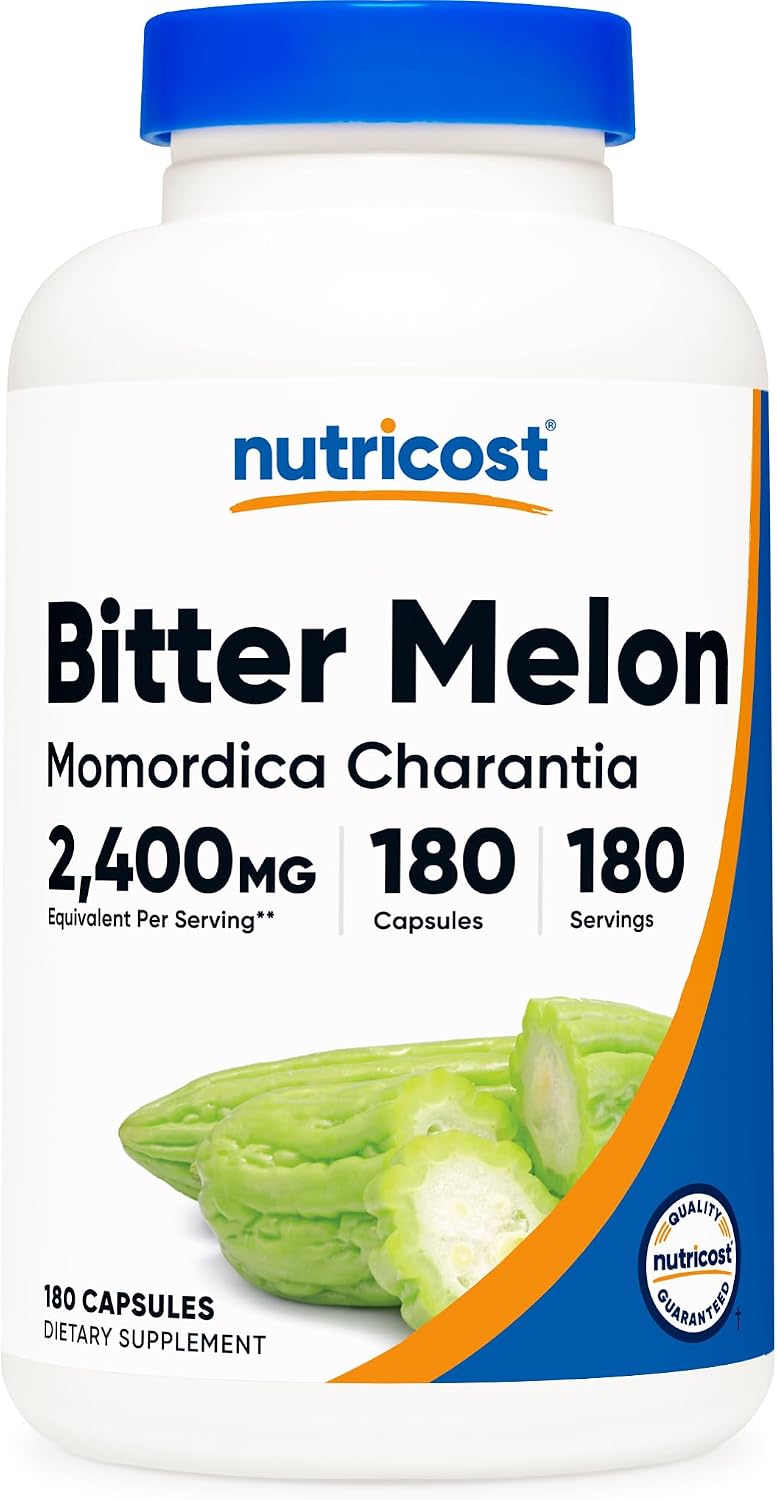 Nutricost Bitter Melon 600mg, 180 Capsules (2 Bottles) - görsel 6