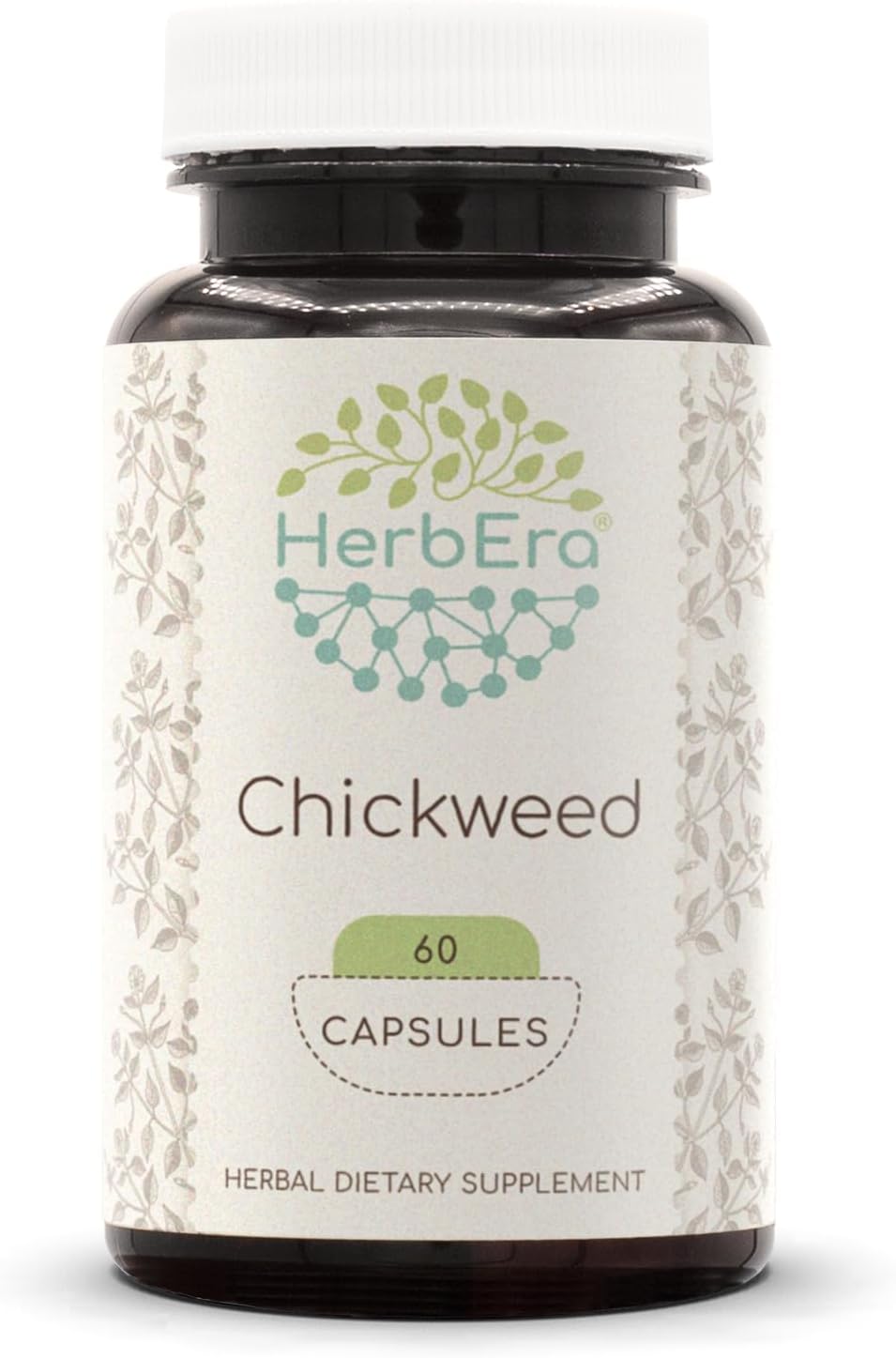 HerbEra Chickweed 120 Capsules, 800 mg (Stellaria Media Dried Herb) - görsel 5
