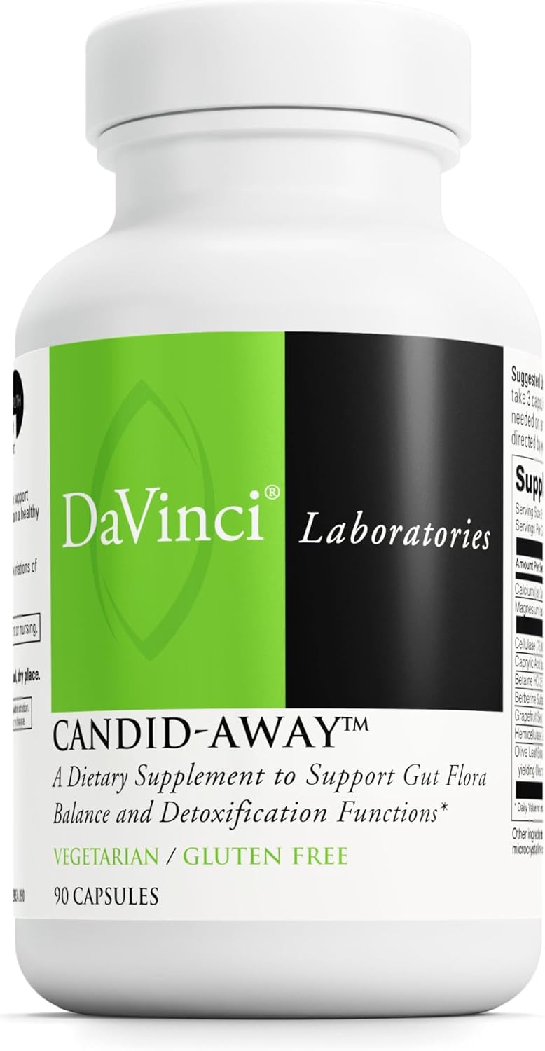 DAVINCI Labs Candid-Away - Digestive Gut Health Support with Digestive Enzymes, Calcium, Magnesium & More - 90 Vegetarian Capsules (30 Serves) - görsel 1