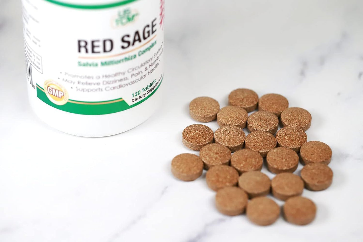 Red Sage Salvia Miltiorrhiza Complex Tablet 120 Tablets - görsel 4