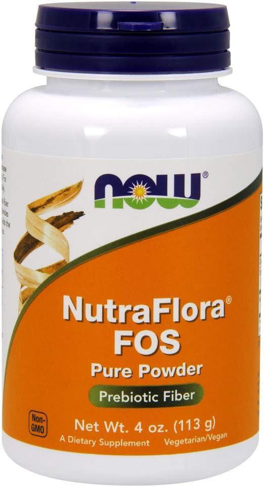 NOW Nutra Flora FOS Powder, 113 g (Pack of 2) – Image 1
