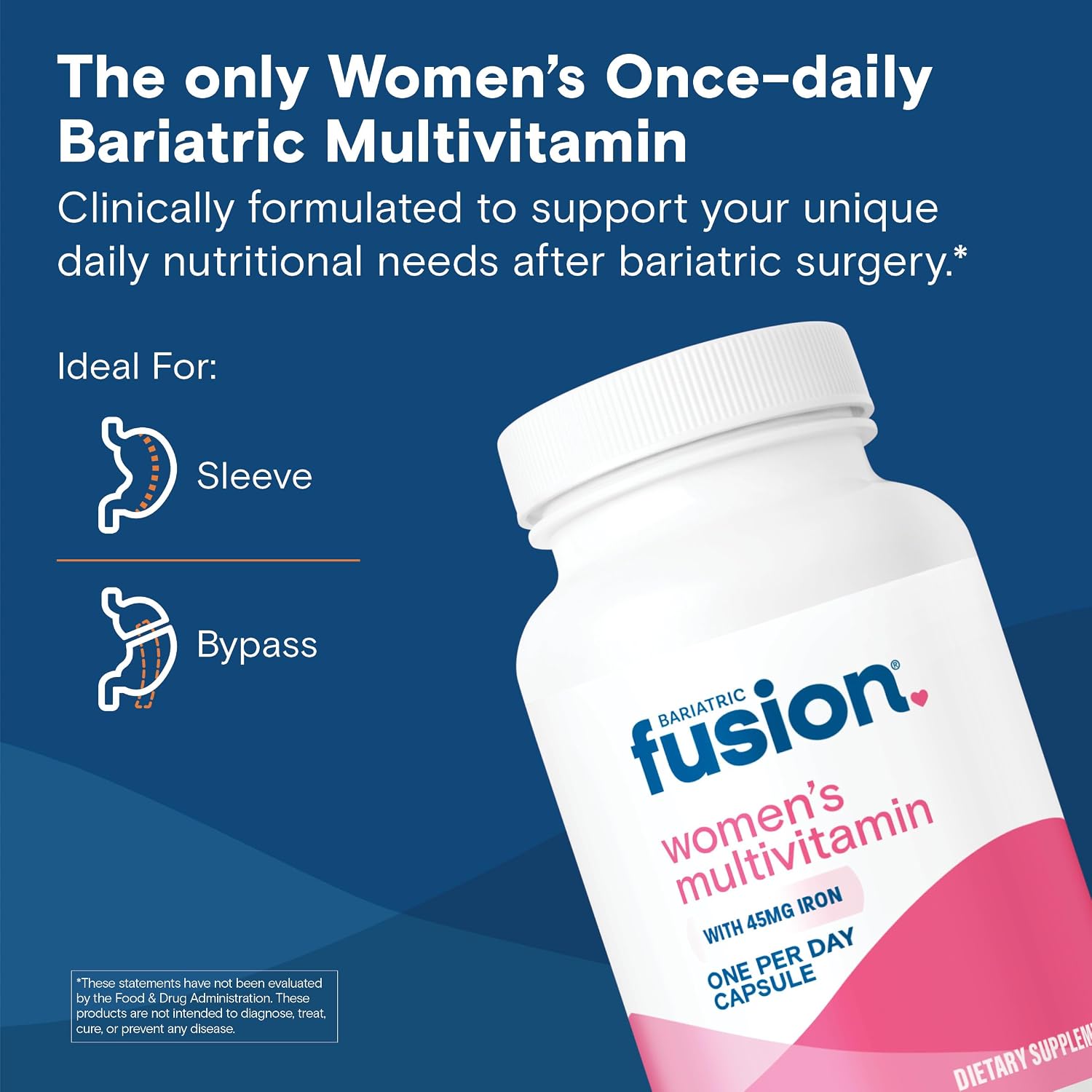 Bariatric Fusion Bariatric Multivitamin with Iron for Women – Hair, Skin & Nails Complex – 30 Capsules (1 Month) - görsel 2