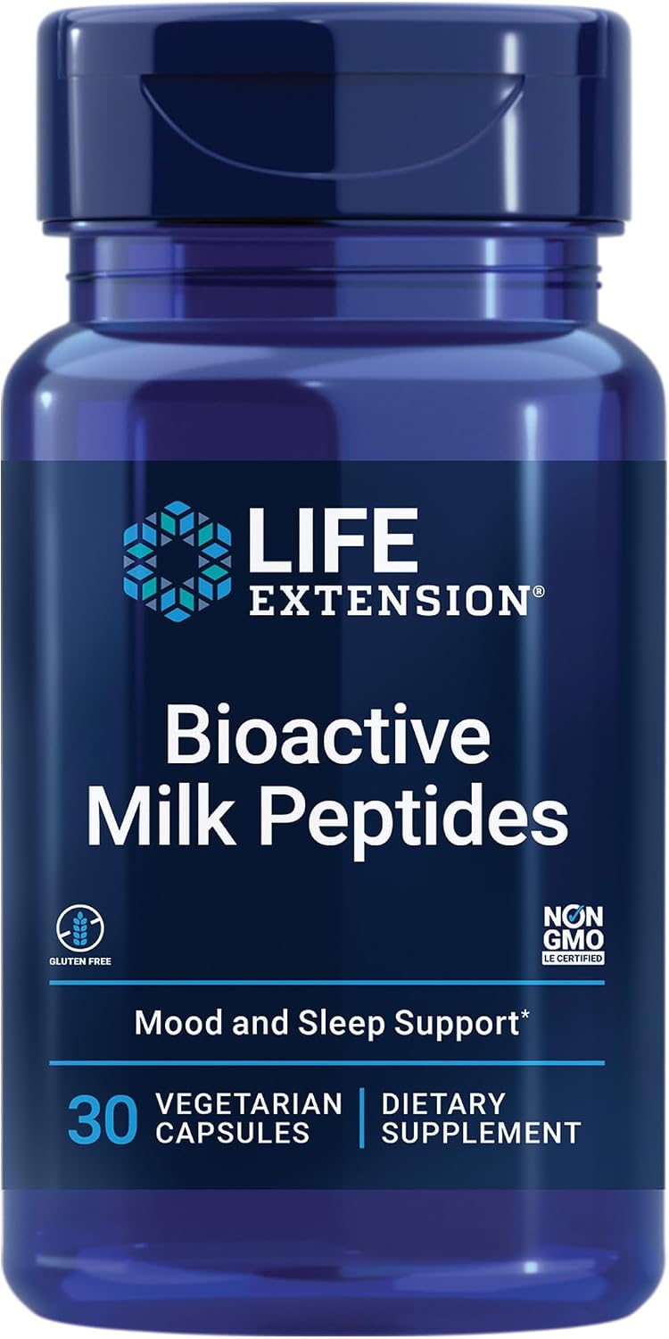 Life Extension Bioactive Milk Peptides - Sleep, Mood and Relaxation Support (30 Capsules) - görsel 1