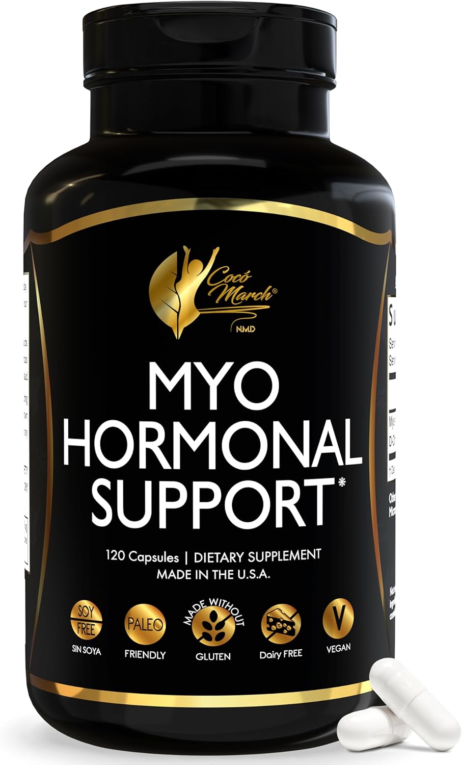 Cocó March N.M.D Myo-Inositol Hormonal Support for Women's – Supports Hormone Balance & Menopause Wellbeing, Energy & – Image 1