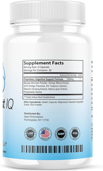 (2 Pack) Neuro Boost IQ Brain Supplement - – Memory retention – components that aid recall. – Image 2