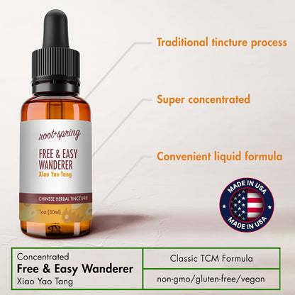 Free & Easy Wanderer - Xiao Yao Tang - Herbal Tincture (Liquid Extract) - Pack of 4